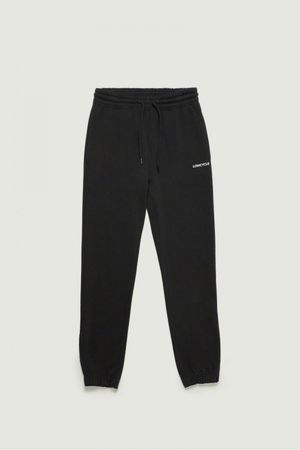 리사이클 쭈리 블랙 트레이닝팬츠 슬림핏