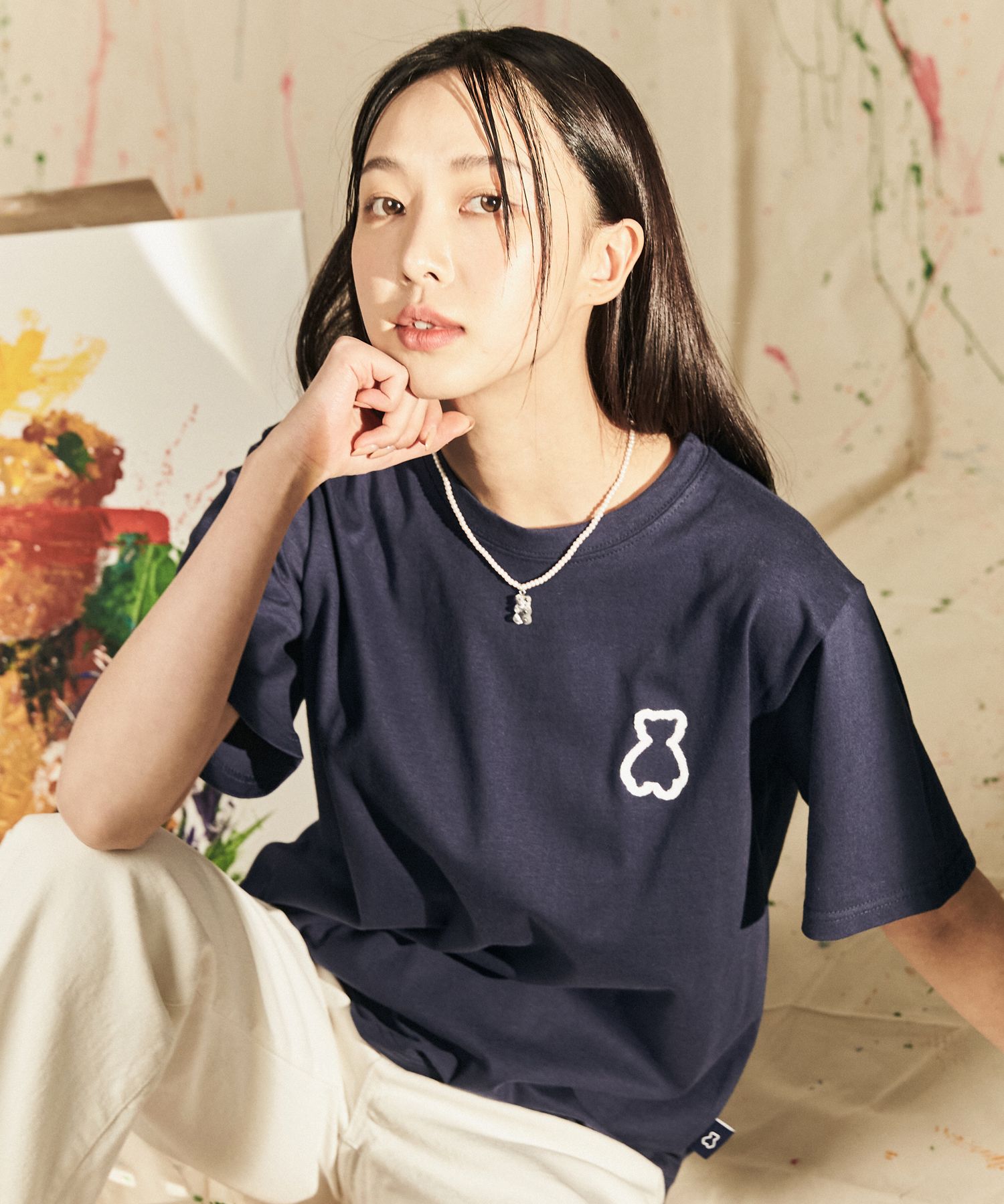 AQO STUDIO SPACE★AQO Bear Standard T-shirt MUSINSA | AQO STUDIO SPACE Super Bear Cropped T-Shirt Black