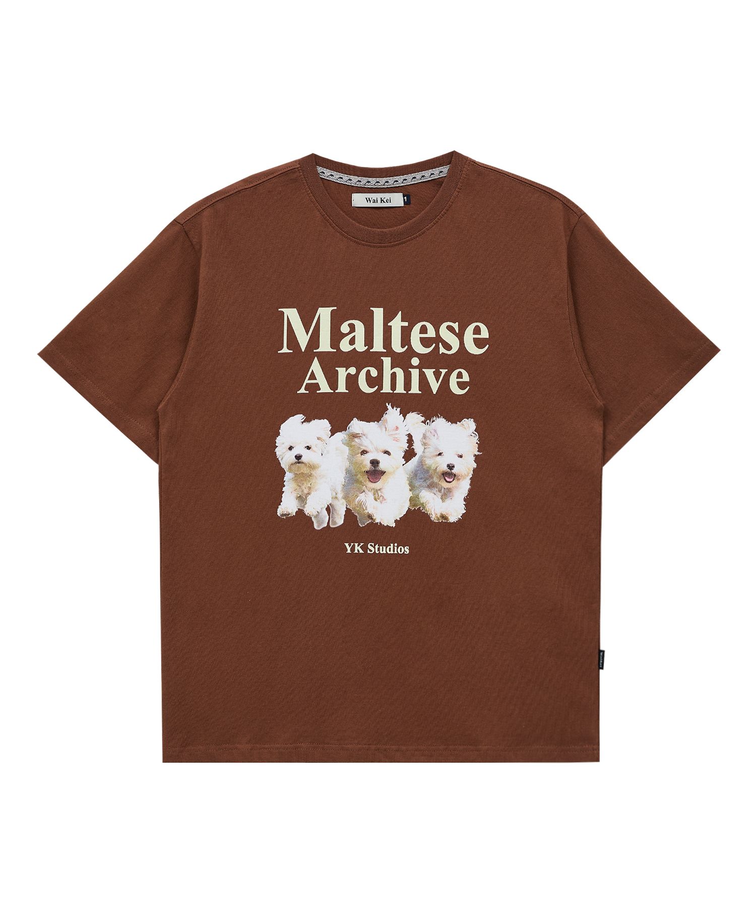 Tシャツ・カットソー Wai Kei Maltese Archive Mesh Jersey Short Sleeve T-Shirt Pin MUSINSA | WAI KEI Maltese Archive Short Sleeve T-shirt Brown