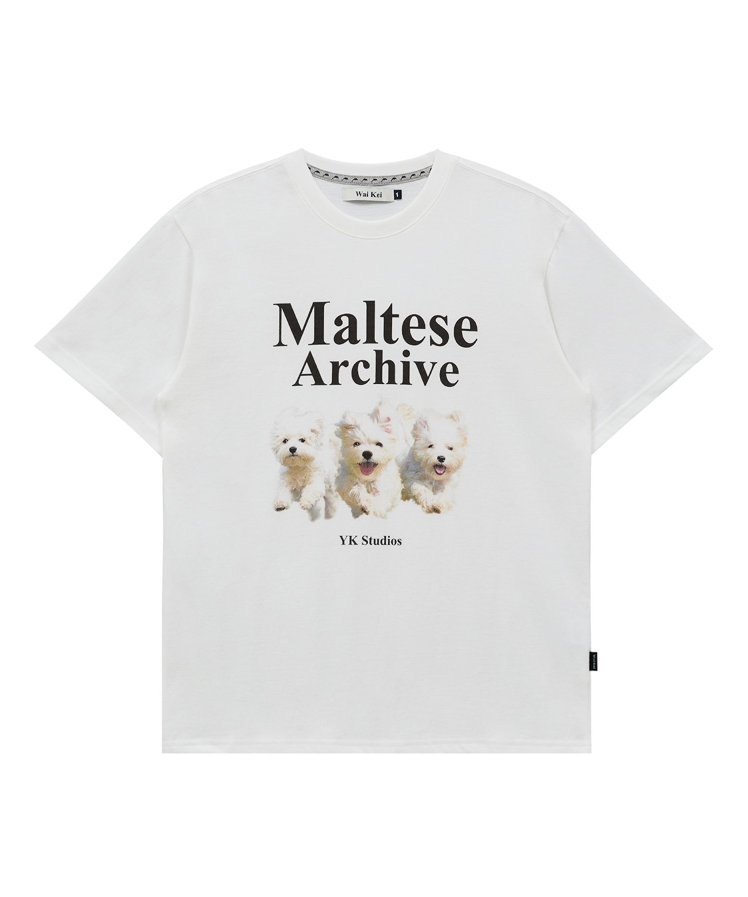 MUSINSA | WAI KEI MALTESE ARCHIVE SHORT SLEEVE T-SHIRT WHITE