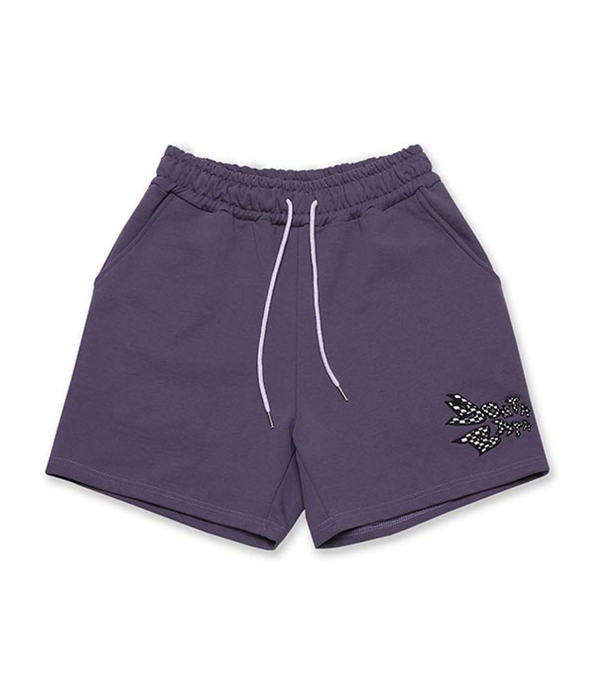 유쓰배쓰(YOUTHBATH) YB LOGO BANDING SHORT_PURPLE