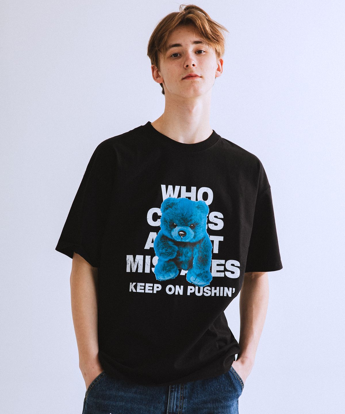 큐티에잇 가먼츠(QT8 GARMENTS) RG Rough Bear Tee (Black)