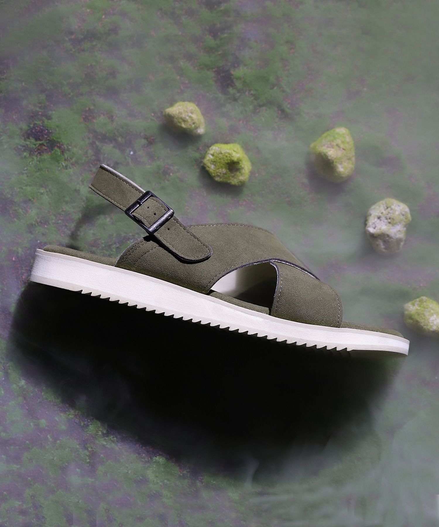 MUSINSA | WE THE ROAD WTRD4105-2 Exio Cross Sandal Khaki