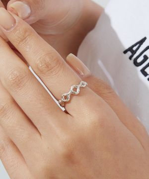 925실버 검지반지 멜팅링 레브/ Reve