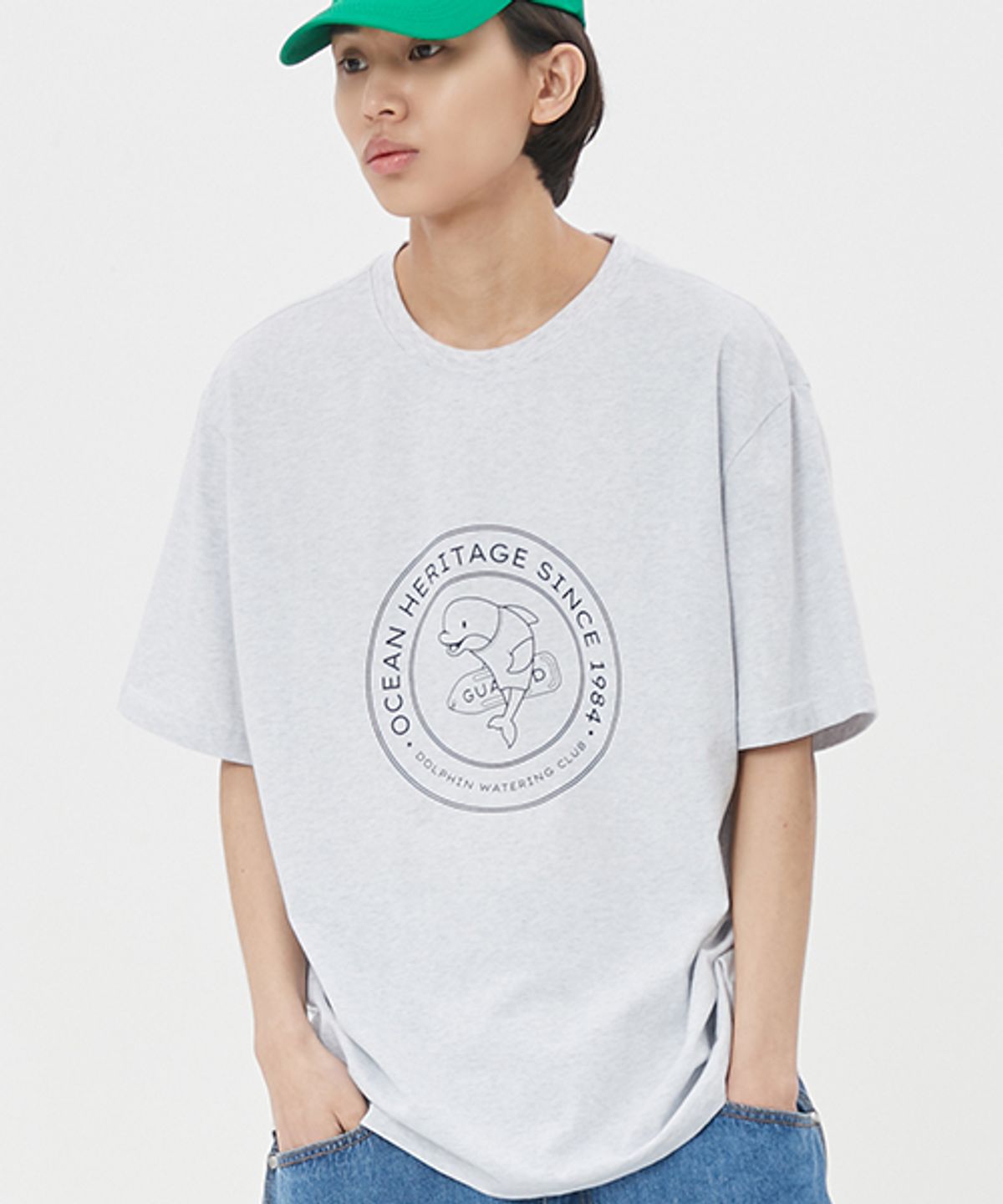 돌핀웨이브어패럴(DOLPHIN WAVE APPAREL) 돌핀 라이프가드 티셔츠