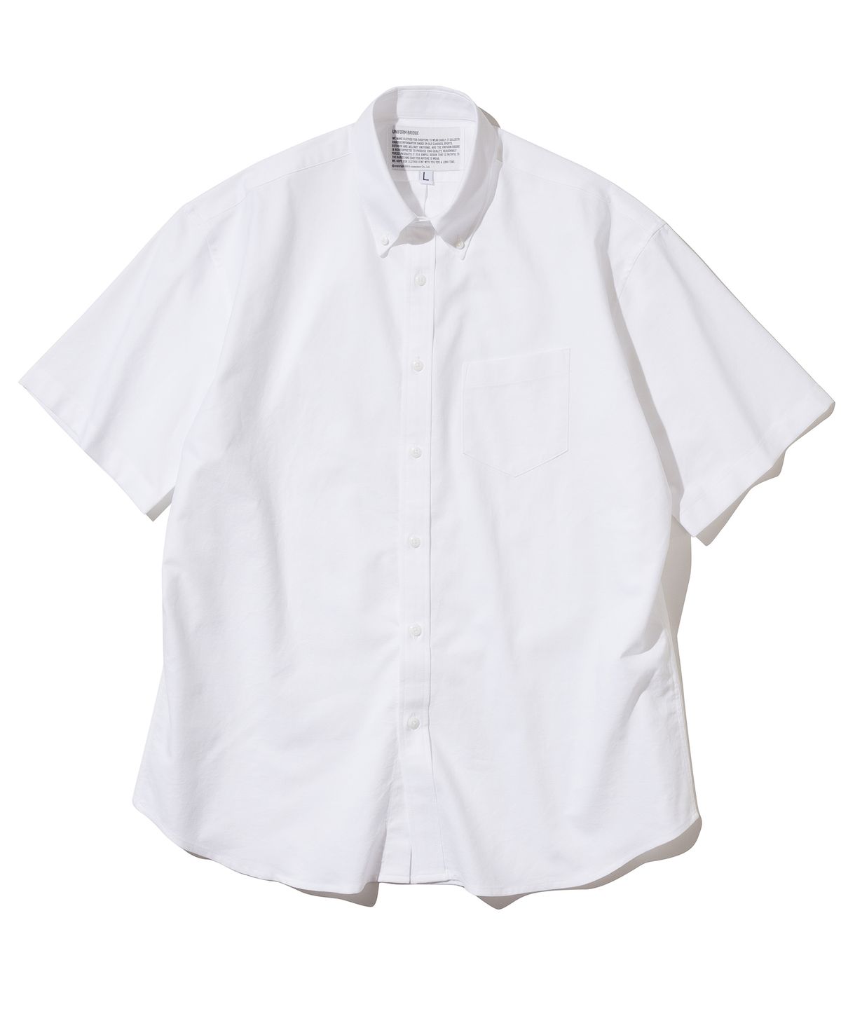 유니폼브릿지(UNIFORM BRIDGE) oxford bd short shirts white