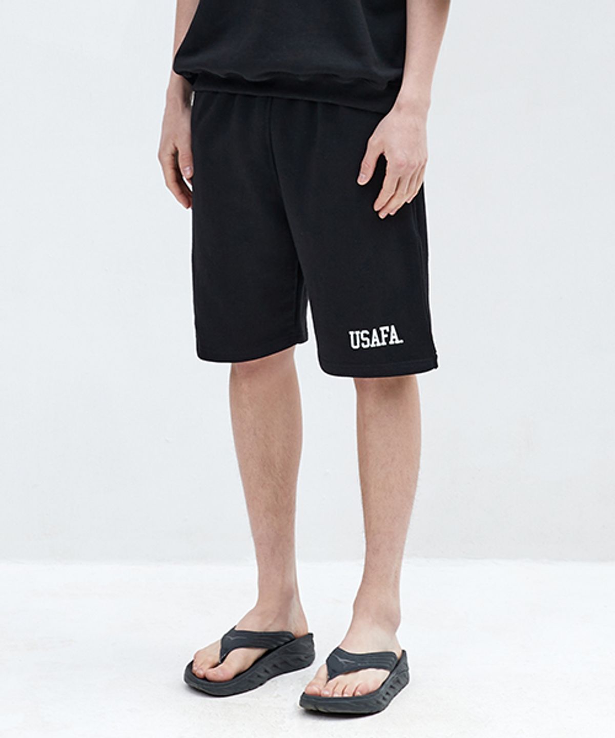 미니멀프로젝트(MINIMALPROJECT) USAFA 로고 스웨트 쇼츠 MSP704 [BLACK]