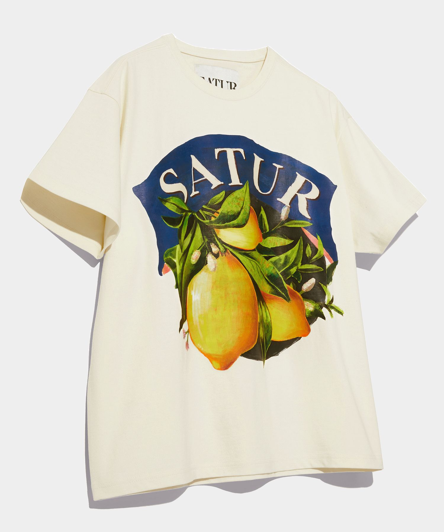 ◆SATUR◆ Citron Summer Graphic Short Sleeve T-Shirt Classic 59ea2a18eeea28a230c9ea0d2aebda