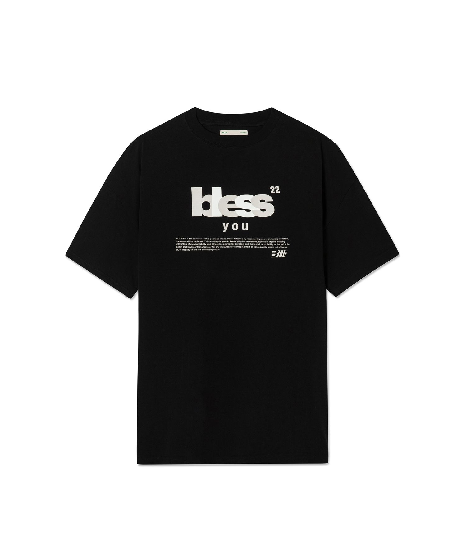 MUSINSA公式 | Blur BLESS T SHIRT - BLACK