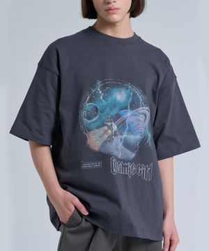 스페이스 투어 오버사이즈 티셔츠 [그레이]