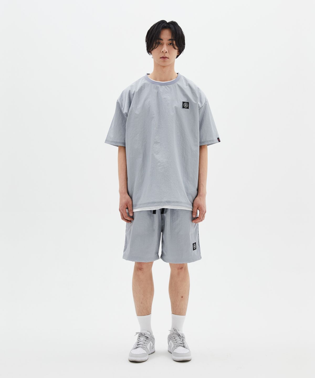 왕관(WANGGWAN) 프렉티컬 나일론 오버핏 셋업 (Gray)