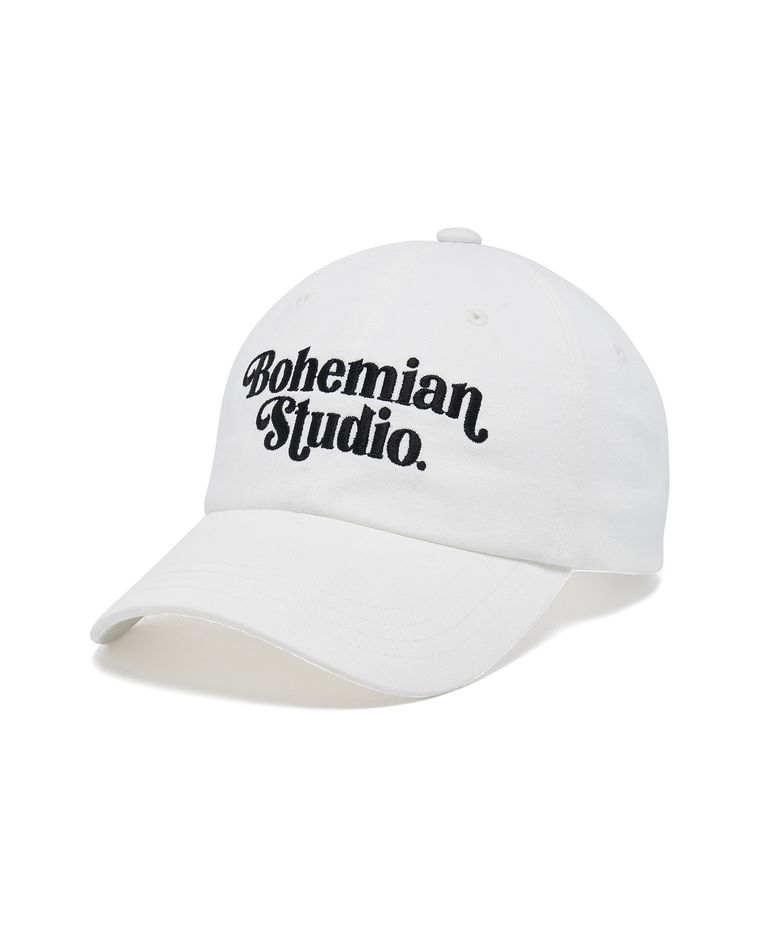 BOHEMIAN 엠브로이더리 볼캡 (화이트)