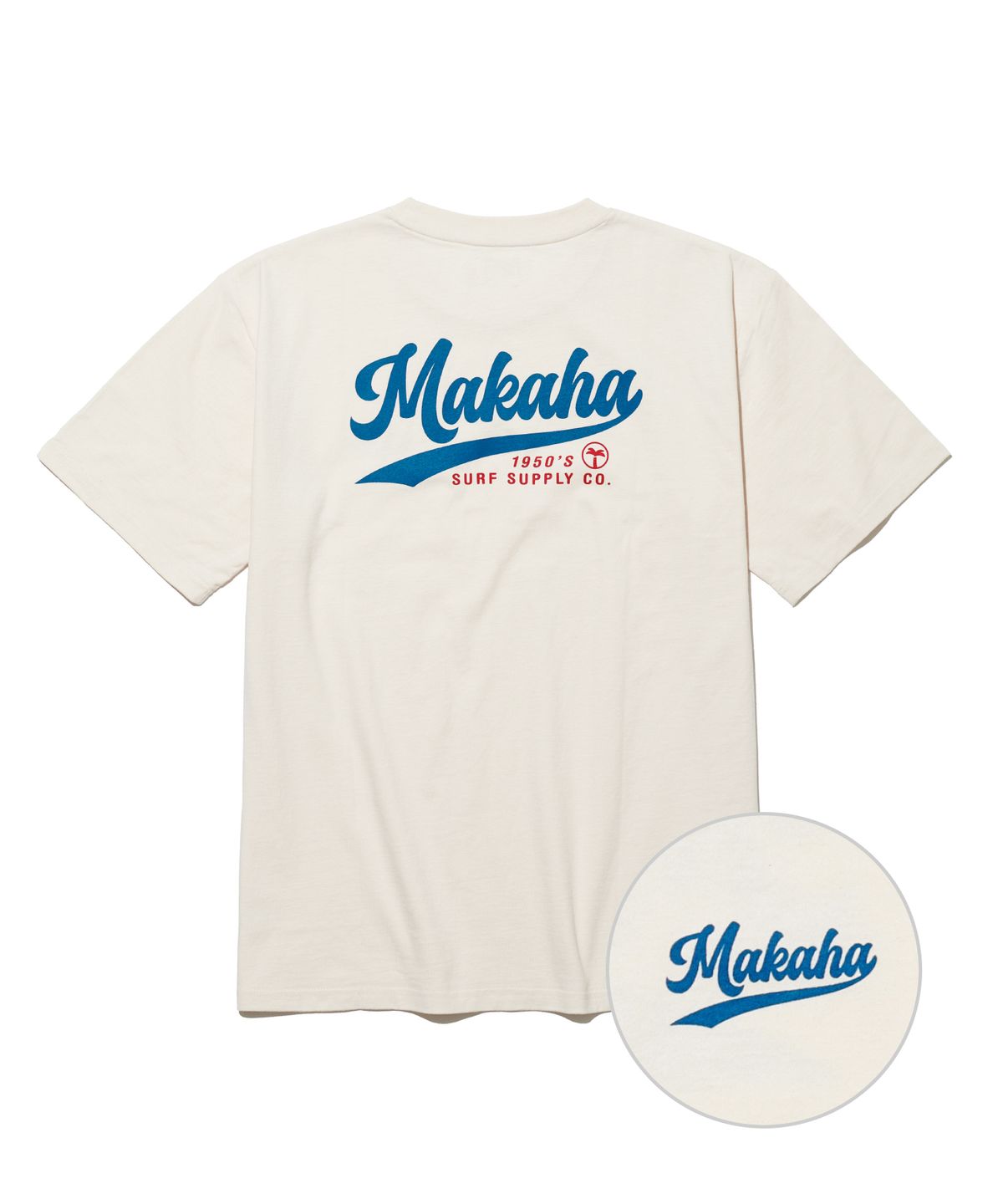 엠니(M.Nii) MAKAHA ALOHA T-SHIRTS / IVORY