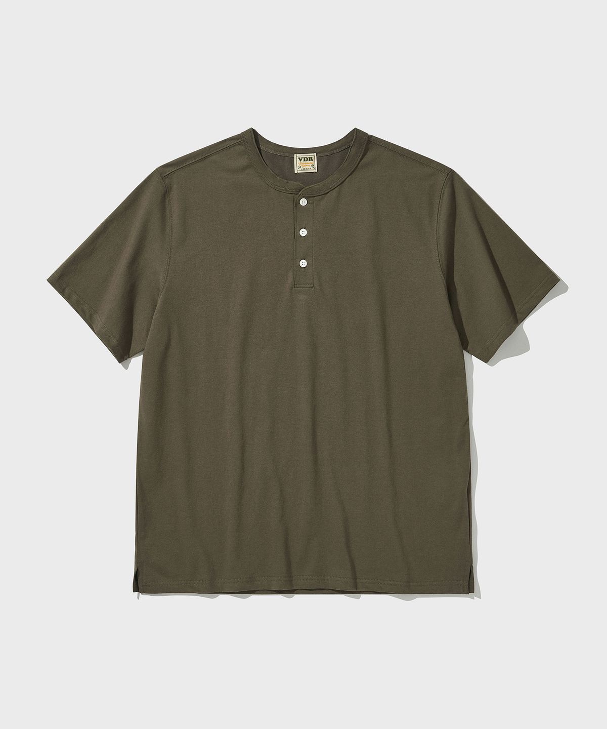 비디알(VDR) COZY HENLY NECK T-SHIRT [Jungle Olive]