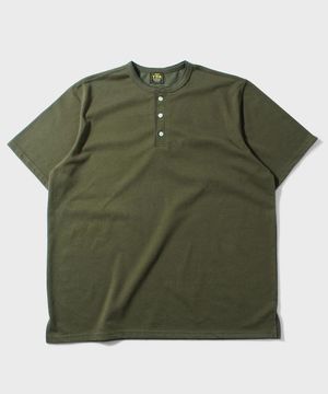 COZY HENLY NECK T-SHIRT [Jungle Olive]