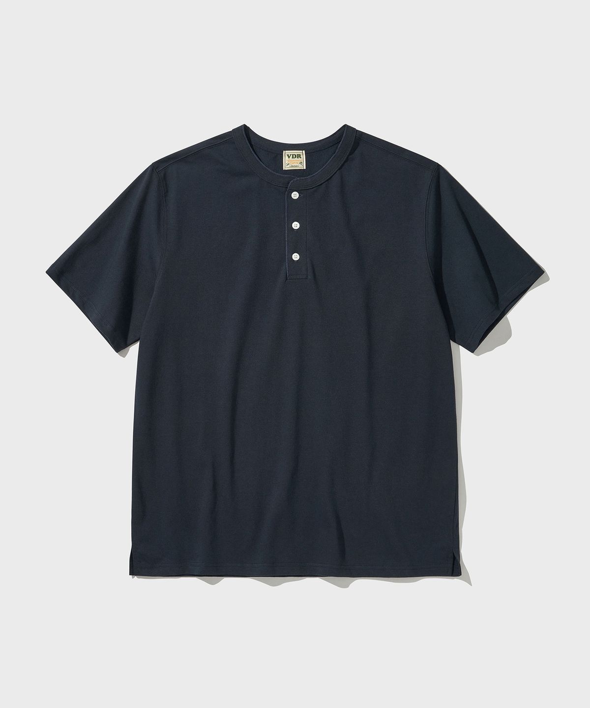 비디알(VDR) COZY HENLY NECK T-SHIRT [Atfer Midnight]