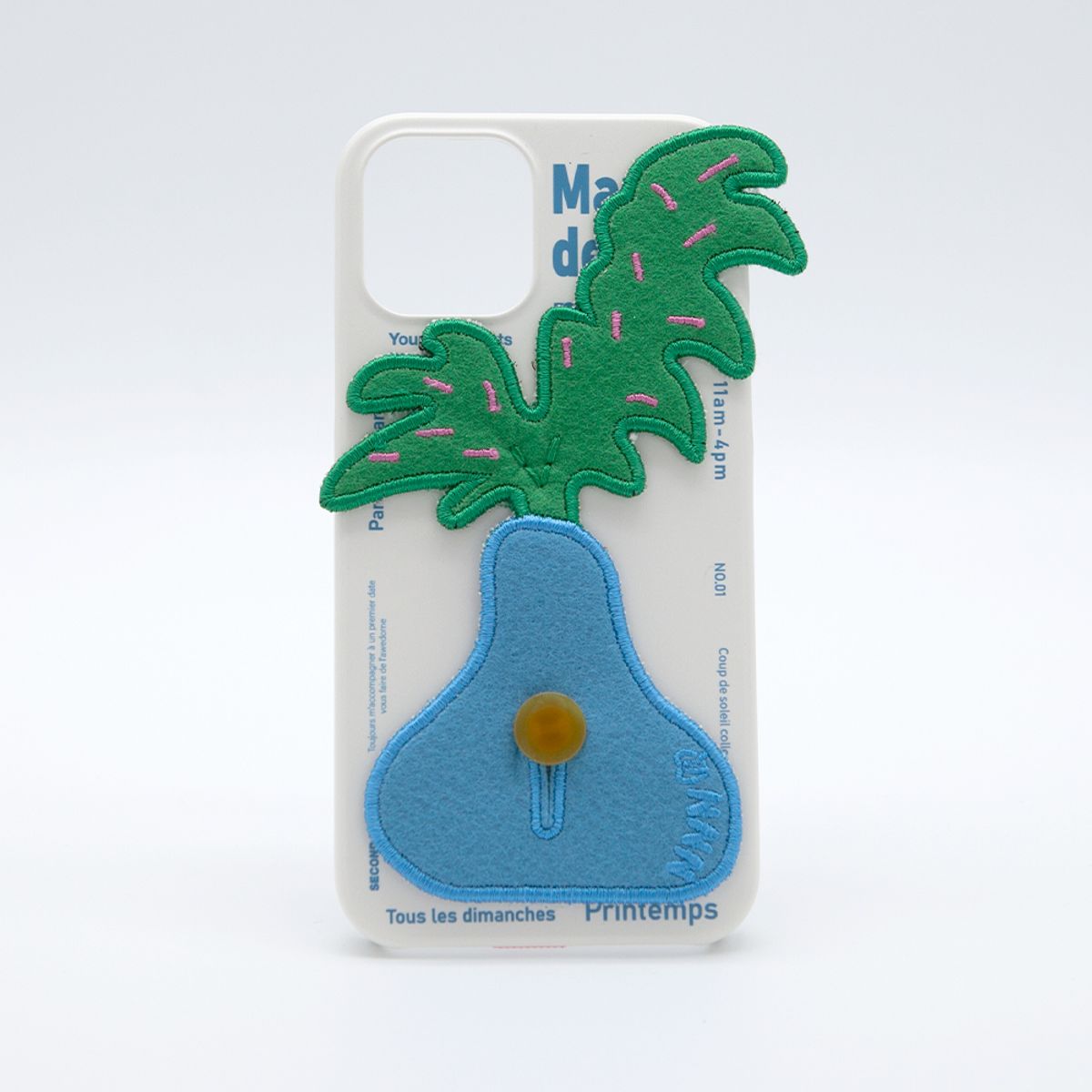 세컨드유니크네임(SECOND UNIQUE NAME) SUN CASE PLANTS PATCH BLUE