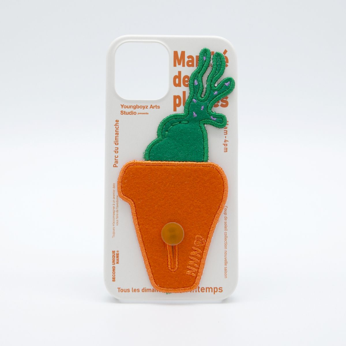 세컨드유니크네임(SECOND UNIQUE NAME) SUN CASE PLANTS PATCH ORANGE