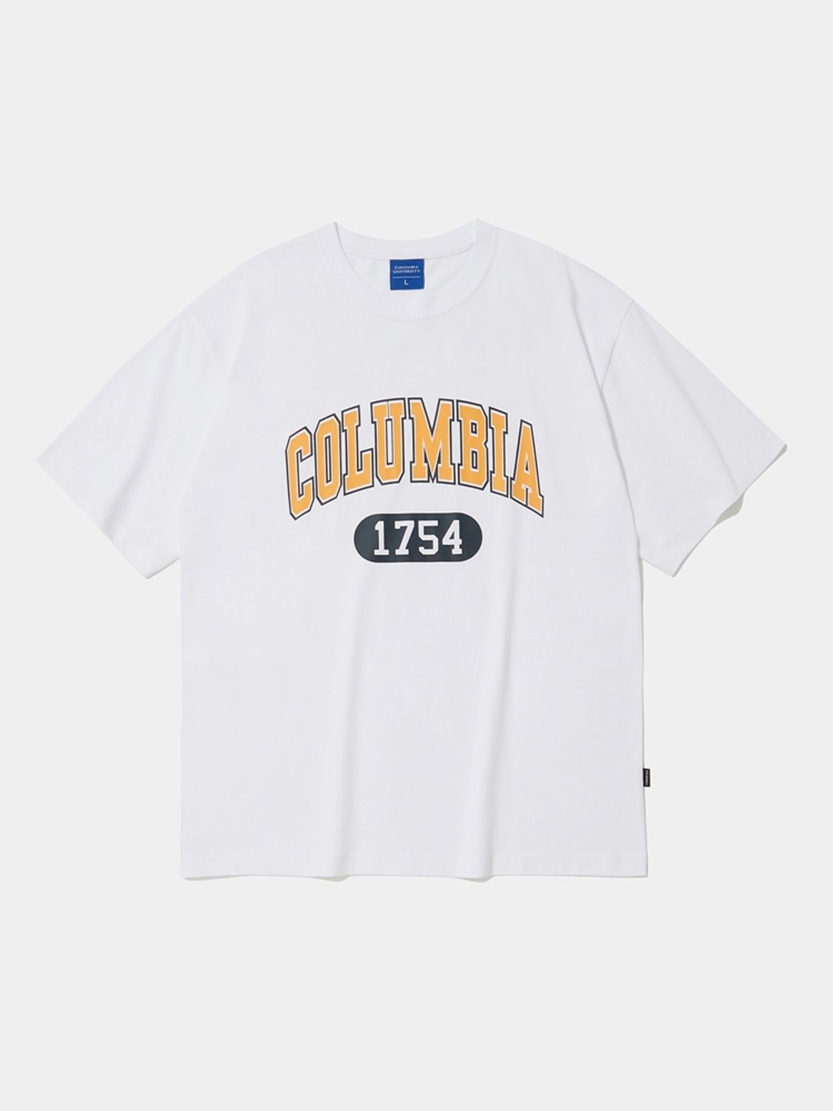 컬럼비아 유니버시티(COLUMBIA UNIVERSITY) CU 1754 ARCH LOGO T-SHIRTS 화이트