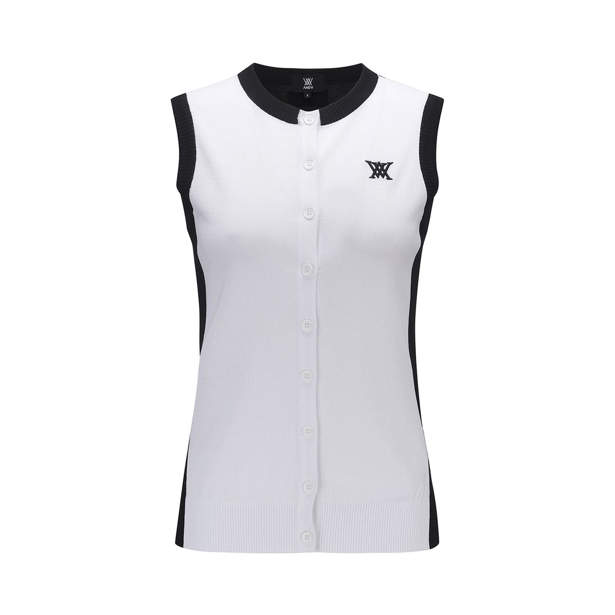 어뉴골프(ANEW GOLF) 여성 F/B 컬러 블럭 베스트 AGCMWKV01_BK