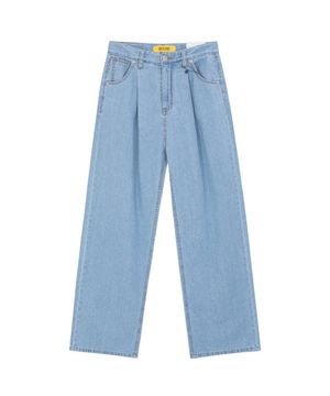 슈퍼스타 와이드 린넨 데님 팬츠