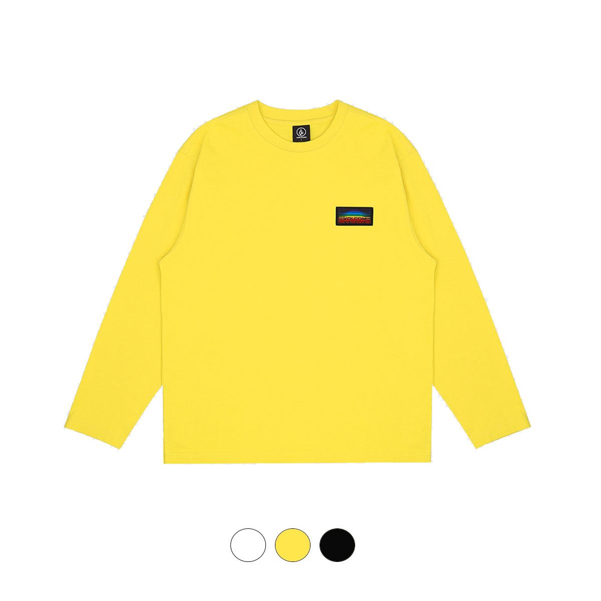 볼컴(VOLCOM) 레인보우 라벨 긴팔 티셔츠(3 COLOR)