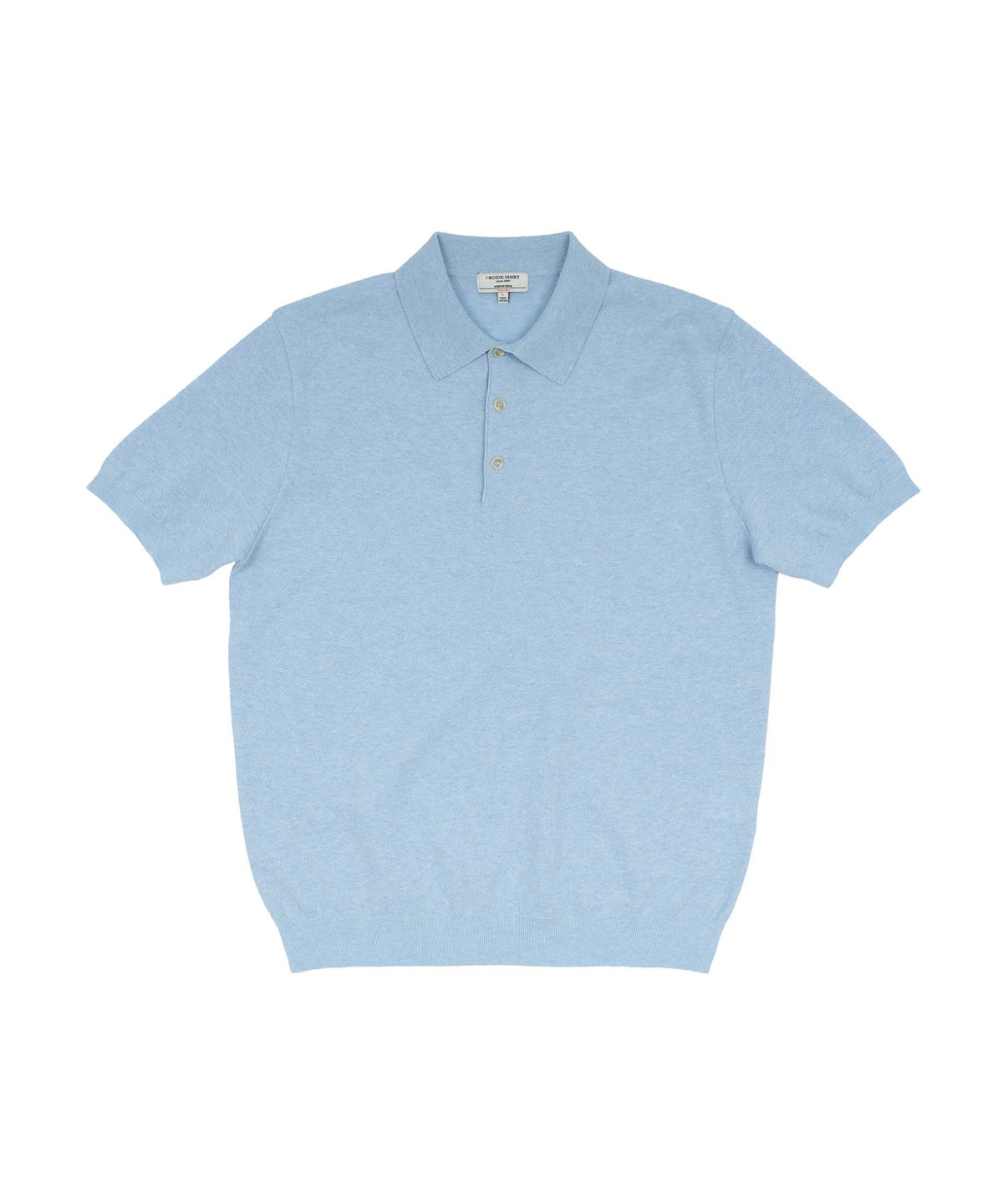 프로드셔츠(PRODESHIRT) 빈티지 린넨 피케 폴로 니트 (스카이)