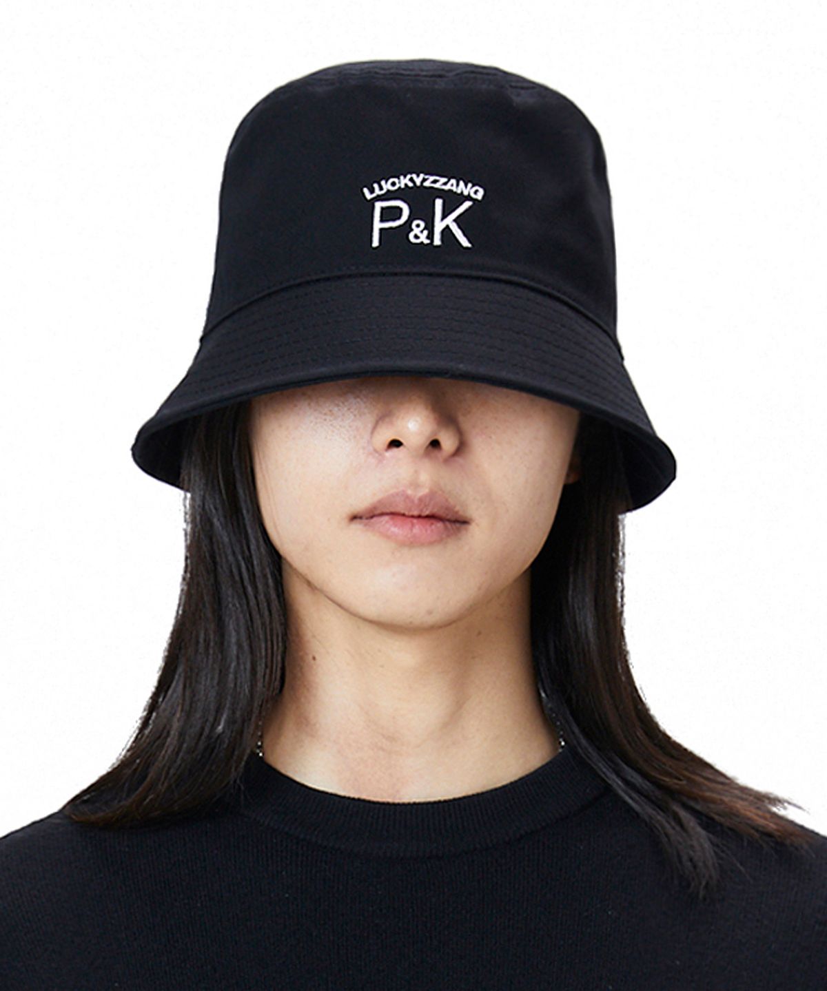 루오에스팩(LUOESPAC) [쇼미더럭키짱] P&K 버킷햇(블랙)