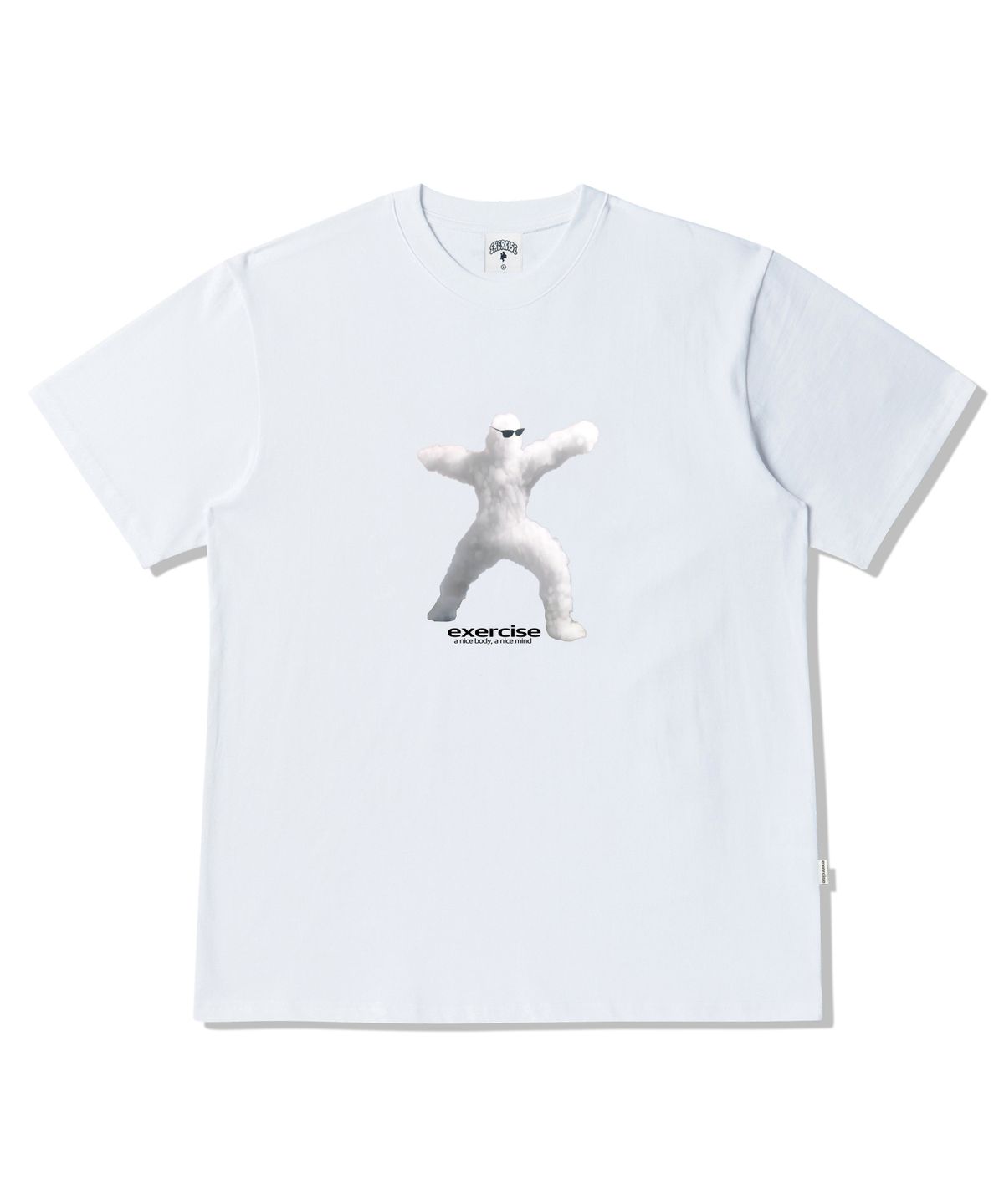 엑서사이즈(EXERCISE) Athletic Cloud T-SHIRT_WHITE