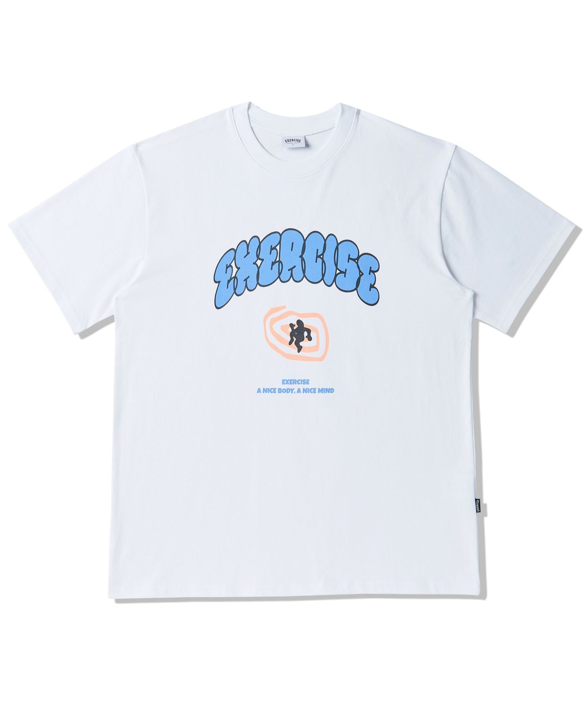 엑서사이즈(EXERCISE) E.X.R Childish Logo T-SHIRT_WHITE