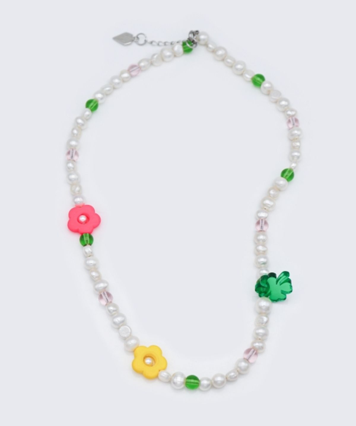 봉보(BONBEAU) Water pearl flower clover Necklace 담수 진주 플라워 클로버 참 포인트 목걸이