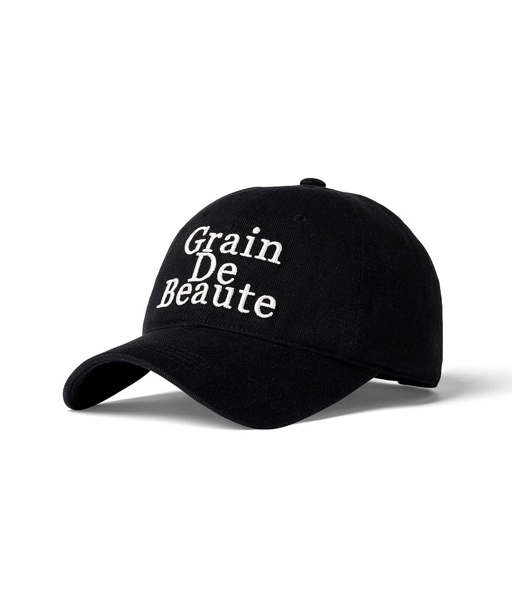 キャップ [ GRAIN DE BEAUTE ] Signature Ball Cap MUSINSA公式 | GRAIN DE BEAUTE Signature Ball Cap [Black]