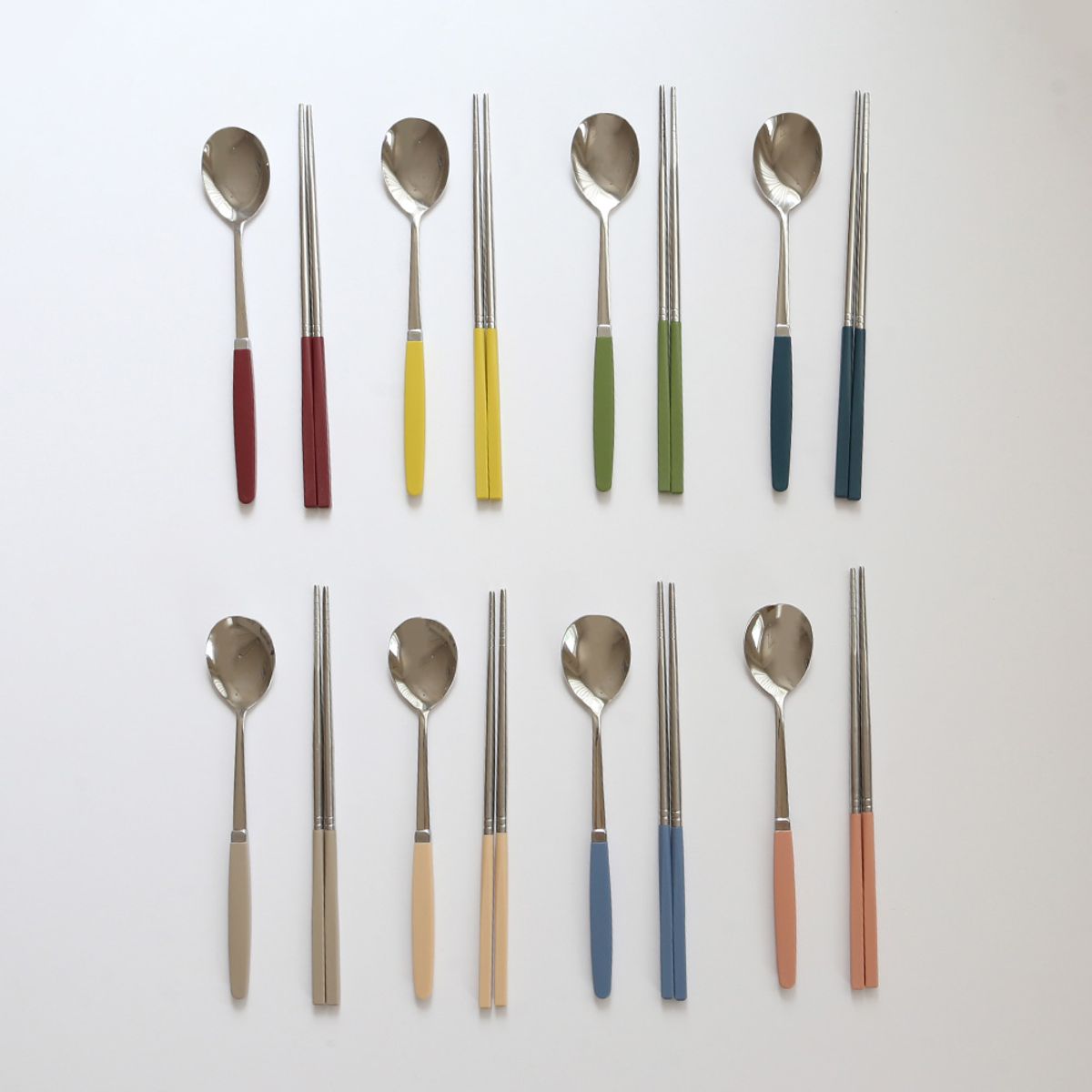 소소모소(SOSOMOSO) 컬러 수저 세트 4인 - 8 colors