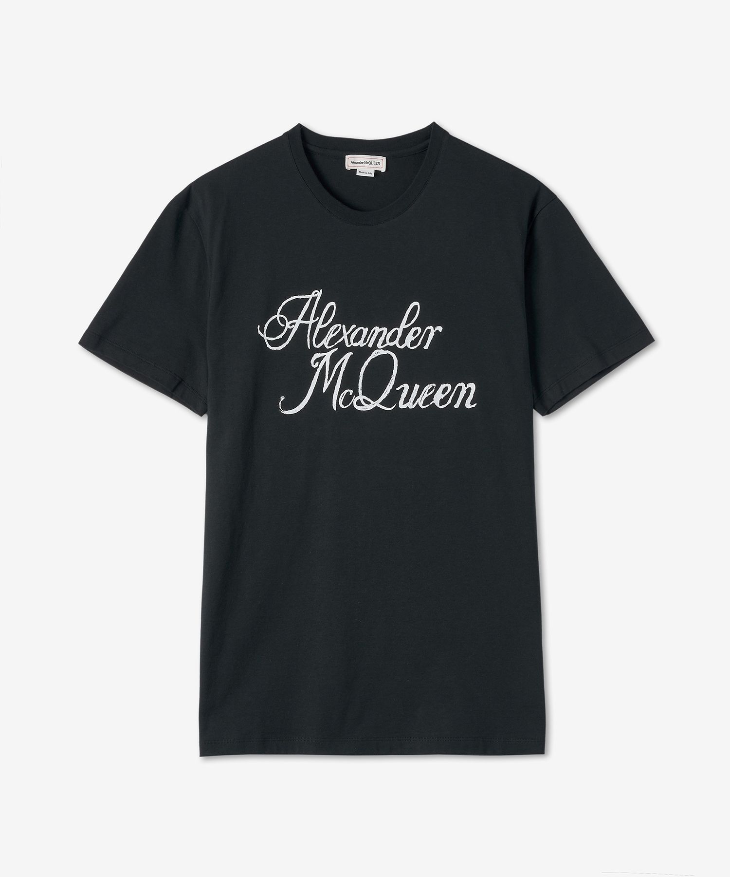 ★alexander mcqueen★ Signature Short Sleeve T-Shirt Black W MUSINSA公式 | ALEXANDER McQUEEN Signature Short-sleeved T