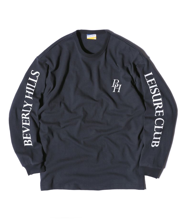 BH LEISURE CLUB L/S T-SHIRTS (NAVY)