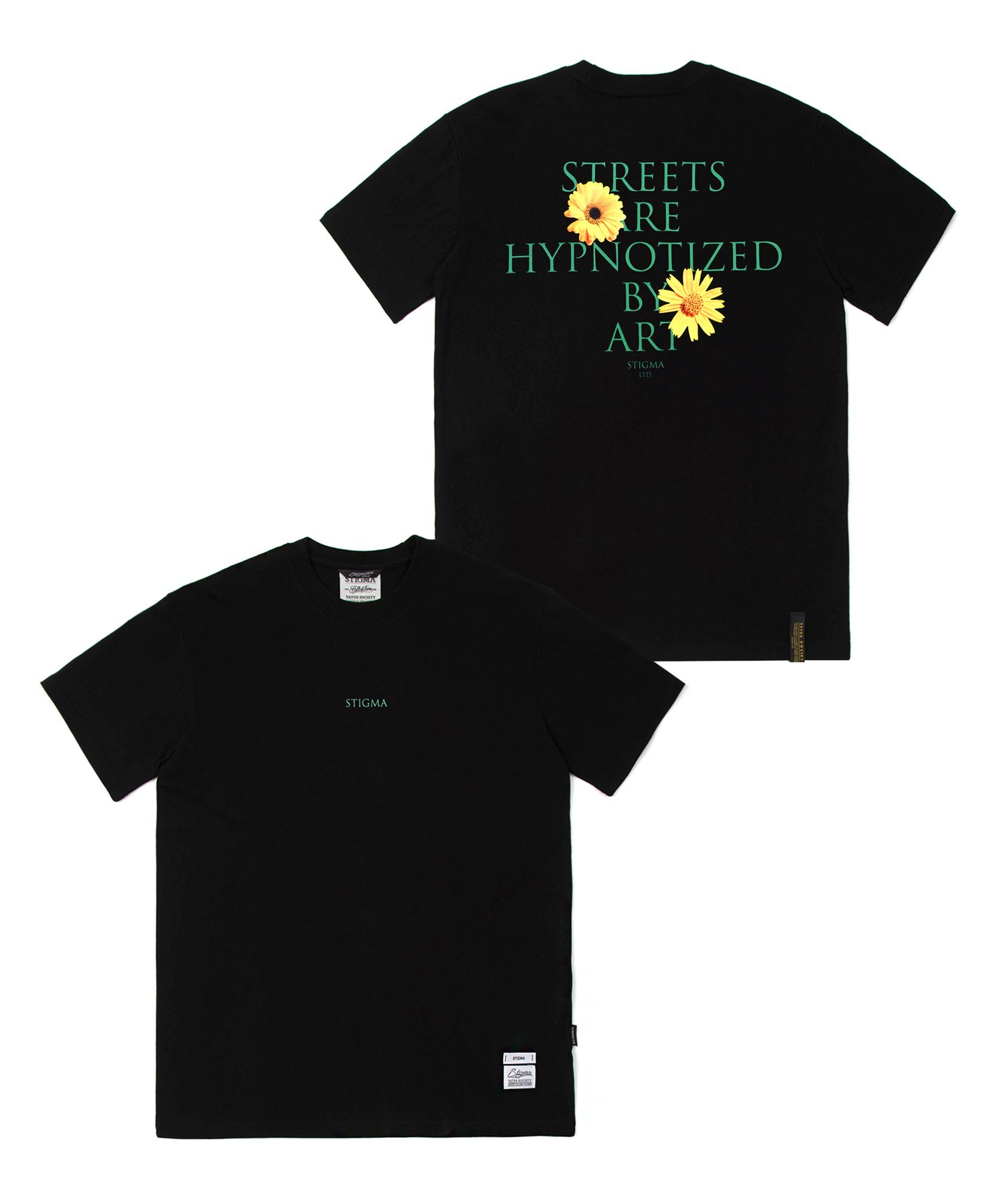 [ STIGMA ]★22 FLOWER STANDARD FIT T-SHIRTS MUSINSA | STIGMA 22 FLOWER STANDARD FIT T-SHIRTS BLACK