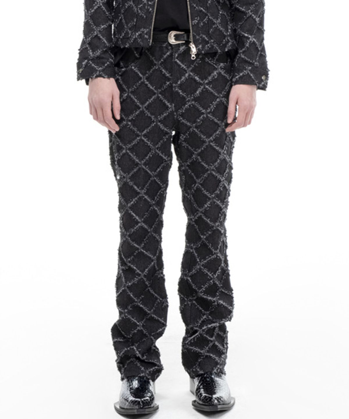그레이티스트(THE GREATEST) Damage Black Denim Pants