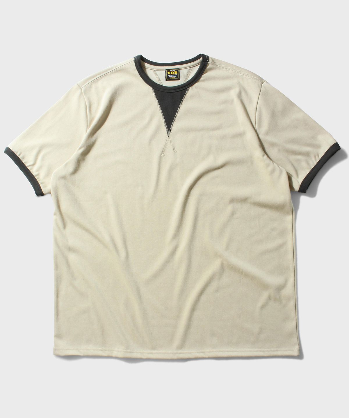 비디알(VDR) GUNMAN DOUBLE V T-SHIRT [Sand Stone]