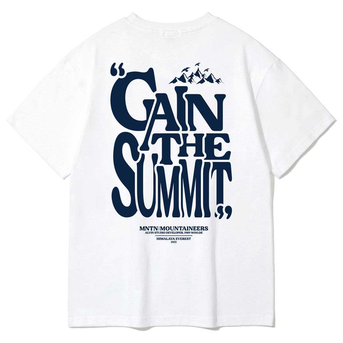 앨빈클로(ALVINCLO) GAIN THE SUMMIT 오버핏 반팔티 AST3952 (4 COLOR)