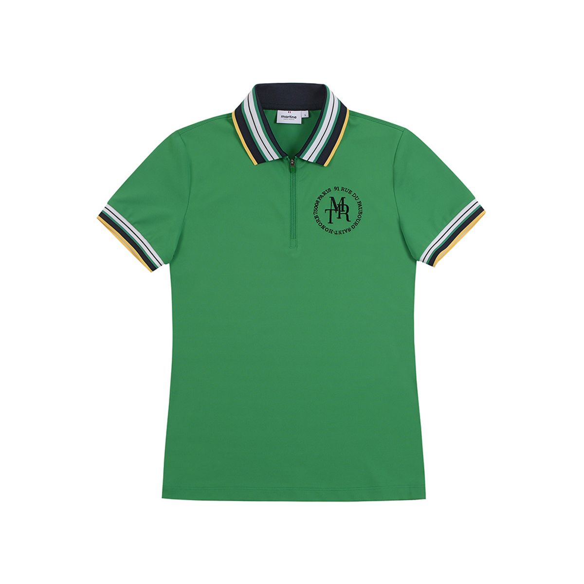 마틴골프(MARTINE GOLF) MRT Half Zip-up Pique Shirts_Green