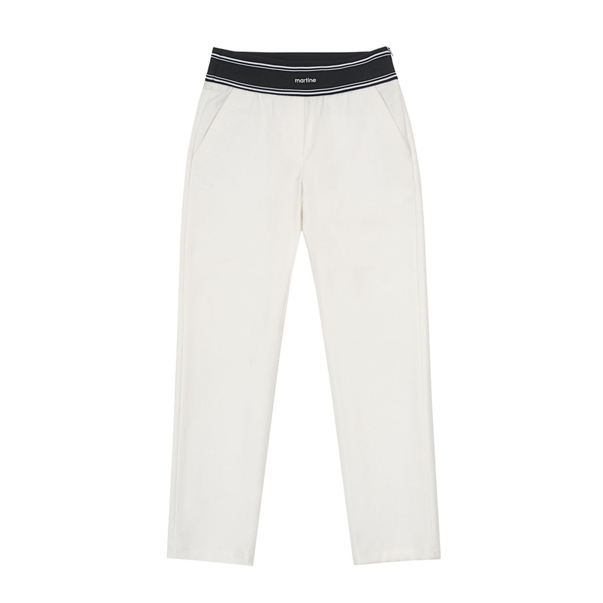 마틴골프(MARTINE GOLF) Needlepoint Banding Pants_White