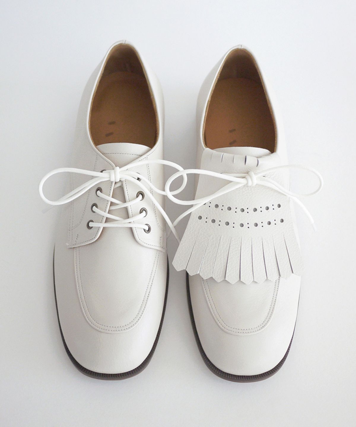 흰(HEENN) 2Ways Kiltie Derby Shoes_Vanilla [HS1906]