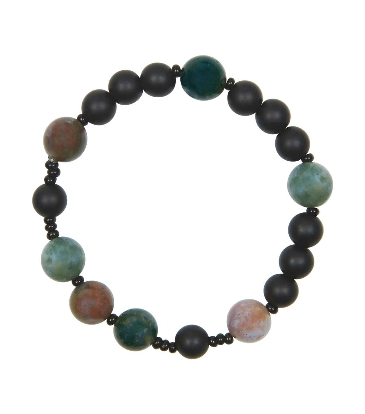 다크라이트(DARKLIGHT) Black & Color Onyx hand made Bracelet