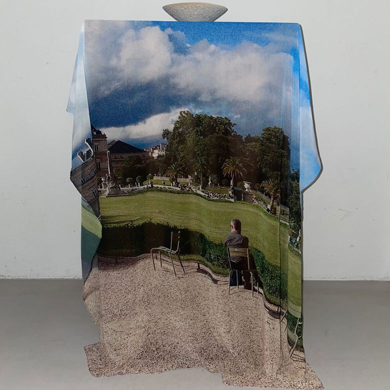 쉬폰 포스터 - Le jardin du Luxembourg