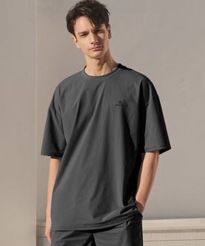 에어스트레치 숏슬리브_다크그레이 트레이닝