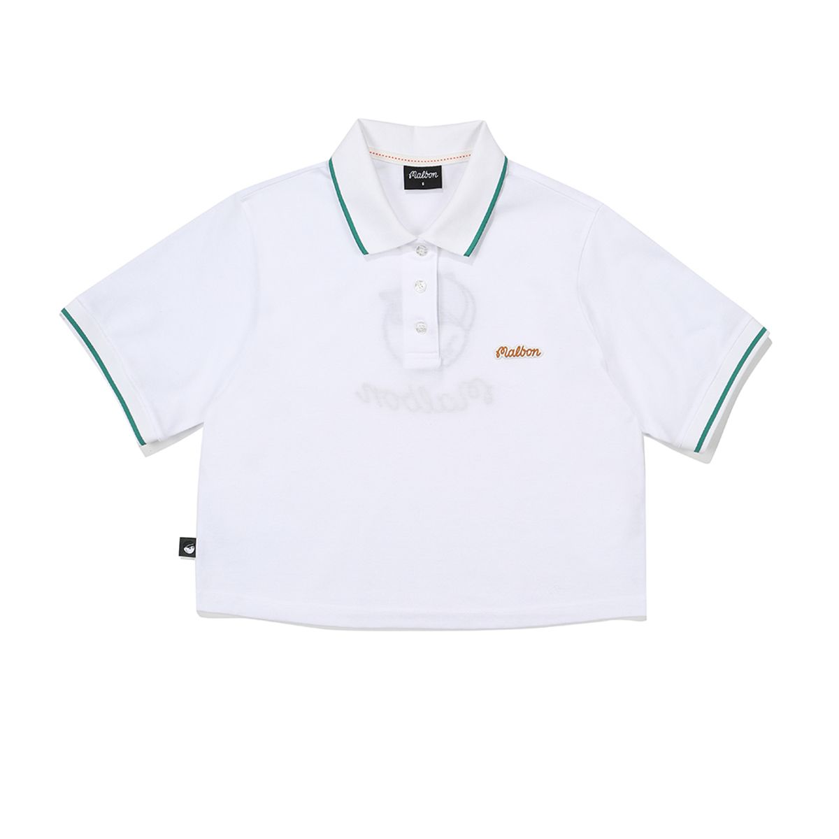 말본 골프(MALBON GOLF) Buckets 크롭 폴로 티셔츠 WHITE (WOMAN)