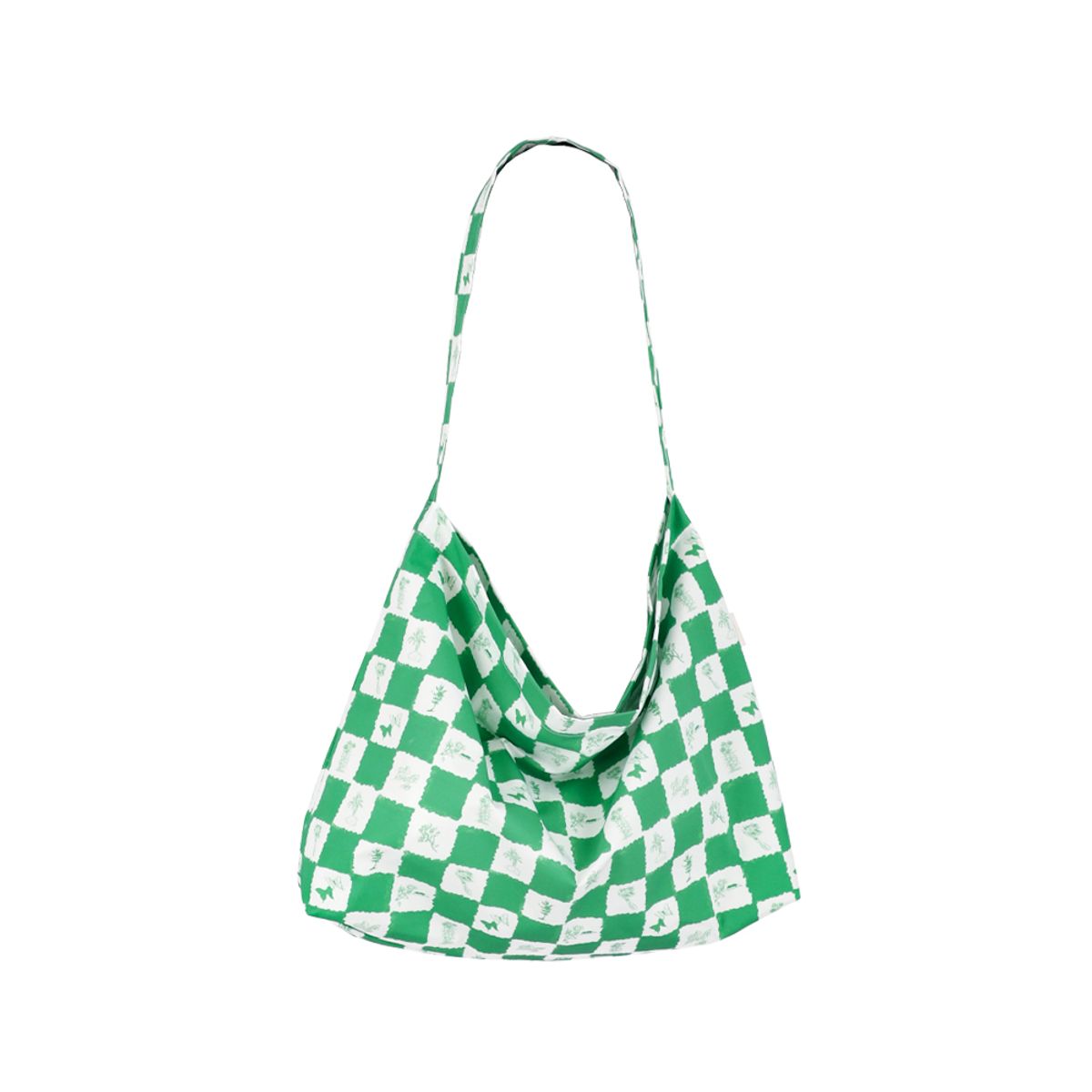일리오(ILLIO) ONE-SHOULDER ECOBAG #22 CHECKER BOARD