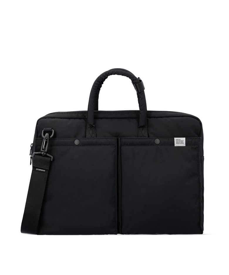 CITY BOYS SLIM BRIEFCASE 001 Black