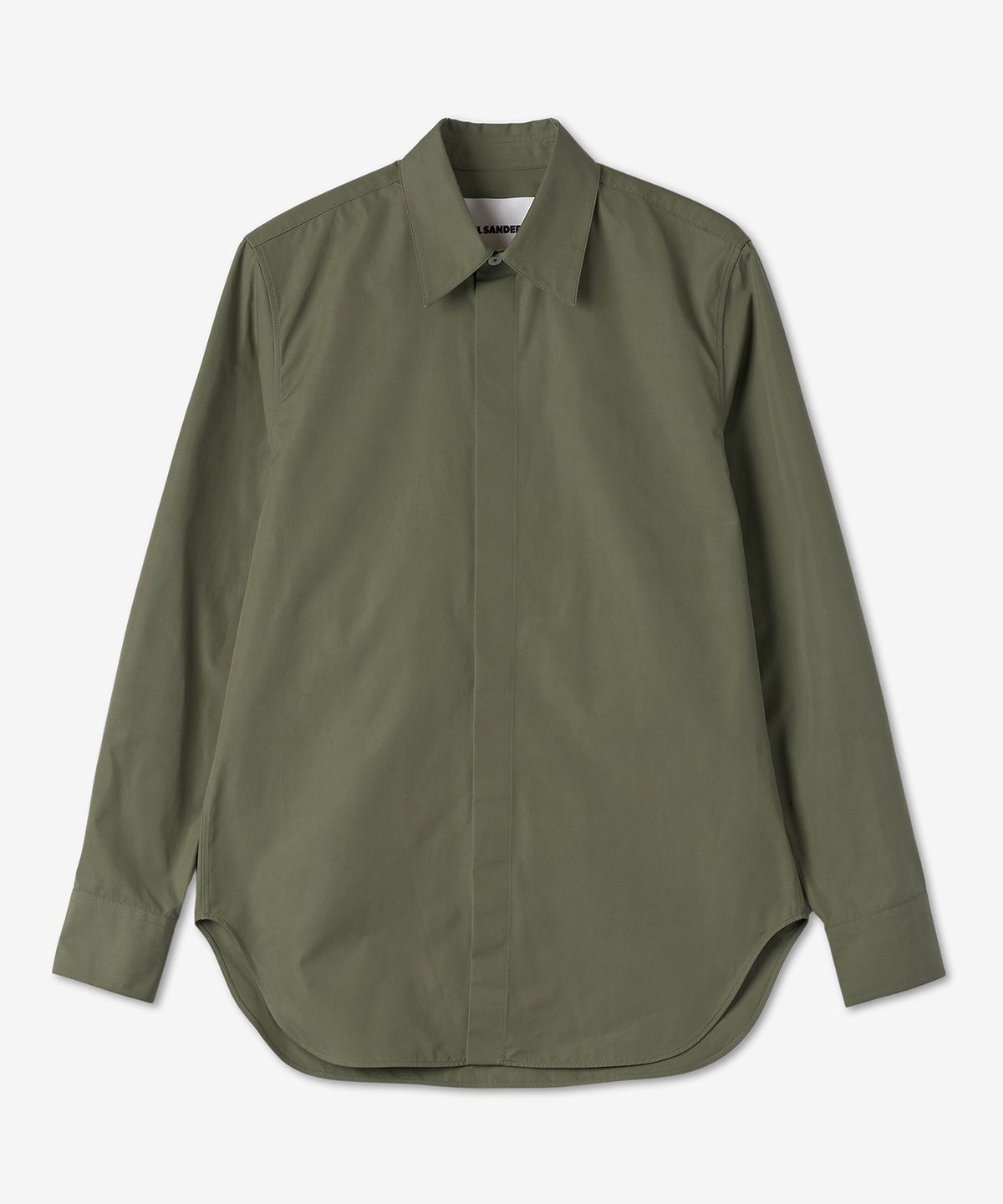 질 샌더(JIL SANDER) 클래식 코튼 셔츠  - 카키 / JSMU600126MU244200330