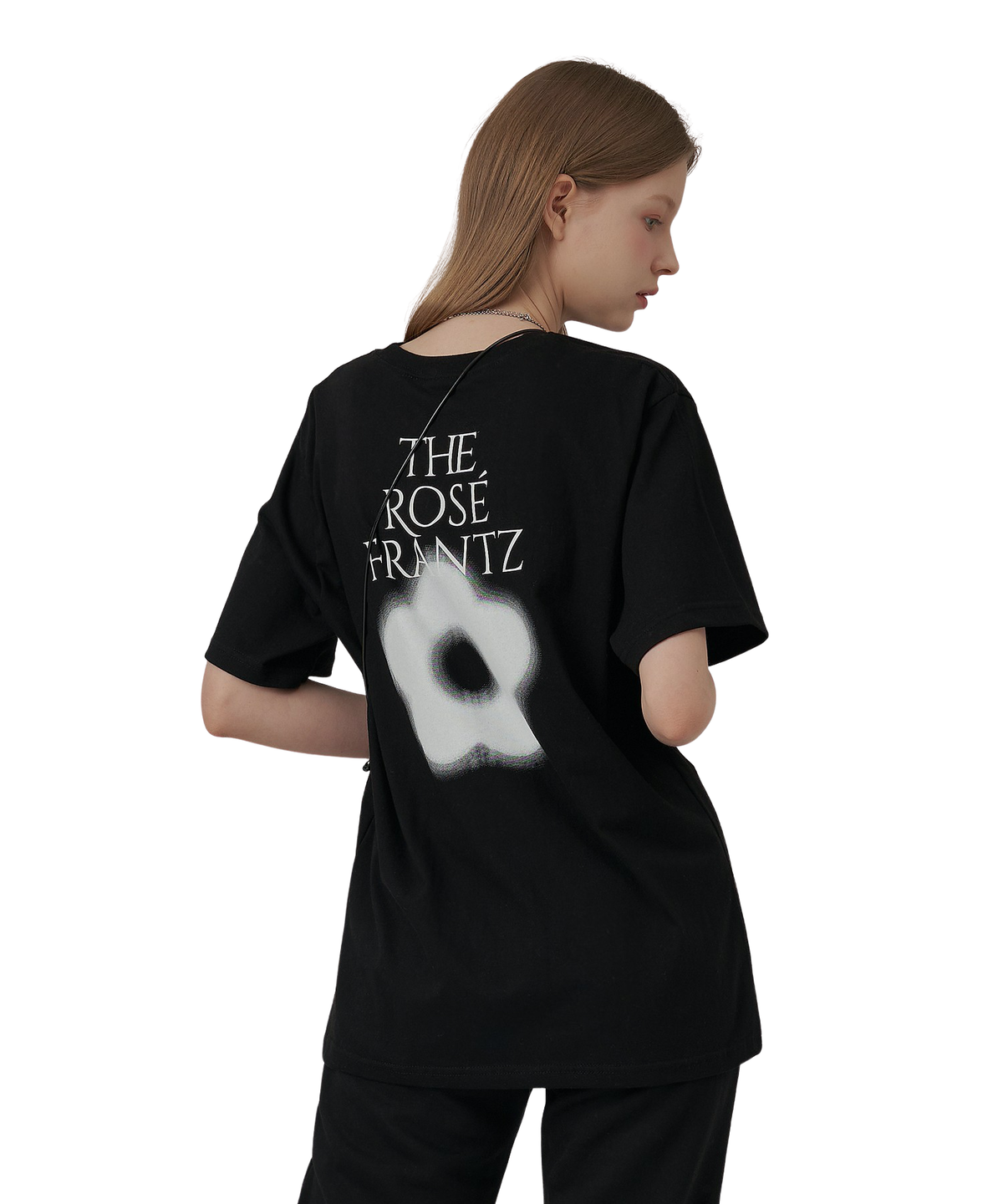 로제프란츠(ROSEFRANTZ) GLOW FLOWER T-SHIRT [BLACK]